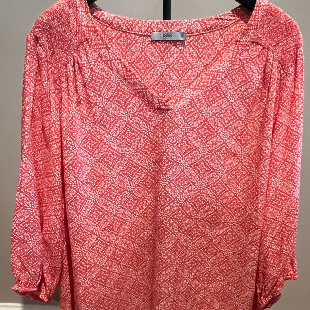 Bali Women's peach Patterned Blouse 22-24W